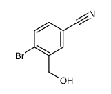 4-溴-3-(羟基甲基)苯甲腈结构式