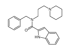 N-benzyl-N-(3-piperidin-1-ylpropyl)-1H-indole-2-carboxamide结构式