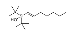 Silanol, 1,1-bis(1,1-dimethylethyl)-1-(1E)-1-hepten-1-yl Structure