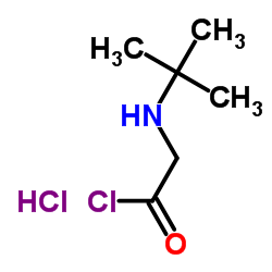 2-[(叔丁基)氨基]乙酰氯盐酸盐结构式