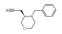 (R)-4-苄基-3-氰基甲基吗啉结构式