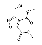 dimethyl 3-(chloromethyl)-1,2-oxazole-4,5-dicarboxylate结构式
