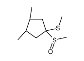 (3S,4S)-3,4-dimethyl-1-methylsulfanyl-1-methylsulfinylcyclopentane Structure