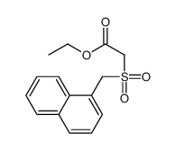 ethyl 2-(naphthalen-1-ylmethylsulfonyl)acetate Structure
