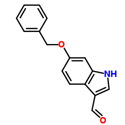 6-苄氧基吲哚-3-甲醛结构式