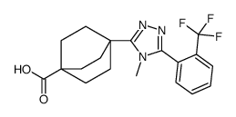 4-(4-甲基-5-(2-(三氟甲基)苯基)-4H-1,2,4-噻唑-3-基)双环[2.2.2]辛烷-1-羧酸结构式