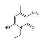3-氨基-1-乙基-6-羟基-4-甲基-2-吡啶酮结构式