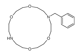 7-benzyl-1,4,10,13-tetraoxa-7,16-diazacyclooctadecane结构式
