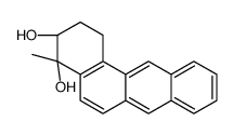 (3S,4S)-4-methyl-2,3-dihydro-1H-benzo[a]anthracene-3,4-diol结构式