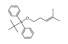(Z)-(tert-butyl-(4-iodopent-3-enyloxy))diphenylsilane结构式