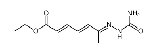 6-semicarbazono-hepta-2t,4t-dienoic acid ethyl ester结构式
