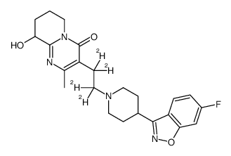 羟利培酮-D4结构式