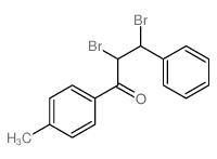 1-Propanone,2,3-dibromo-1-(4-methylphenyl)-3-phenyl-结构式