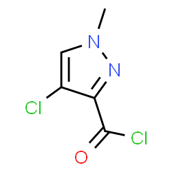 4-Chloro-1-methyl-1H-pyrazole-3-carbonyl chloride结构式