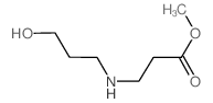 Methyl 3-[(3-hydroxypropyl)amino]propanoate结构式