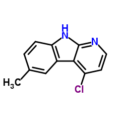 6-甲基-4-氯-1-氮杂-9H-咔唑结构式