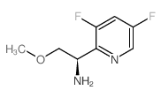 (R)-1-(3,5-二氟吡啶-2-基)-2-甲氧基乙胺结构式