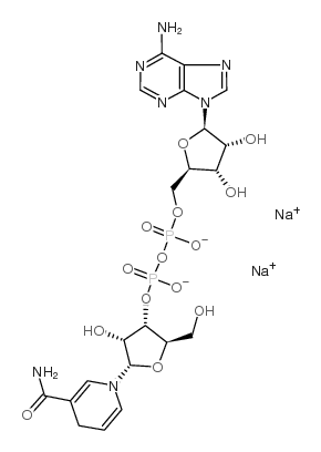 α-Nicotinamide adenine dinucleotide, reduced disodium salt Structure