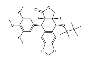 (+)-4-O-(tert-butyldimethylsilyl)picropodophyllin Structure