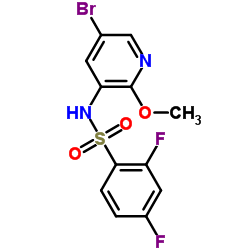 N-(5-Bromo-2-methoxypyridin-3-yl)-2,4-difluorobenzenesulfonamide结构式