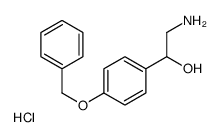 2-AMINO-1-(4-BENZYLOXYPHENYL)ETHANOL HYDROCHLORIDE structure