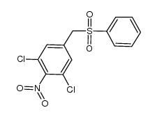 3,5-dichloro-4-nitrobenzyl phenyl sulfone Structure