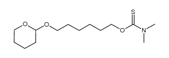 O-6-(tetrahydro-2H-pyran-2-yloxy)hexyl dimethylcarbamothioate结构式