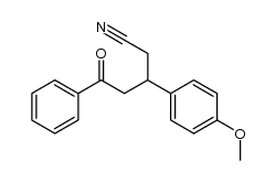 3-(4-methoxyphenyl)-5-oxo-5-phenylpentanenitrile结构式