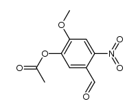 5-acetoxy-4-methoxy-2-nitrobenzaldehyde Structure