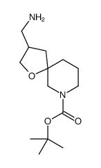 3-(氨基甲基)-1-噁-7-氮杂螺[4.5]癸烷-7-羧酸叔丁酯结构式