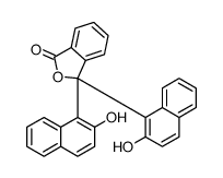 3,3-bis(2-hydroxynaphthalen-1-yl)-2-benzofuran-1-one Structure