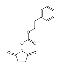 N-hydroxysuccinimidyl-(2-phenyl)ethyl carbonate结构式