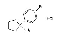 1-(4-bromophenyl)cyclopentylamine hydrochloride Structure