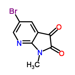 5-BROMO-1-METHYL-1H-PYRROLO[2,3-B]PYRIDINE-2,3-DIONE Structure