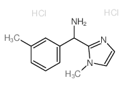 C-(1-Methyl-1H-imidazol-2-yl)-C-m-tolyl-methylamine dihydrochloride结构式