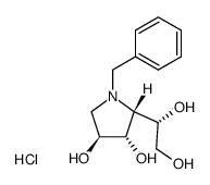 N-benzyl-1,4-dideoxy-1,4-imino-D-glucitol hydrochloride结构式