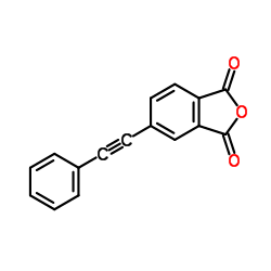 4-苯乙炔基苯酐(4-PEPA)结构式