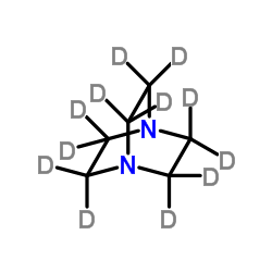 三乙烯二胺-D12结构式