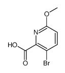 3-Bromo-6-methoxypicolinic acid Structure