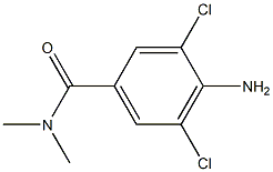 4-amino-3,5-dichloro-N,N-dimethylbenzamide Structure