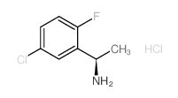 (1R)-1-(5-氯-2-氟苯基)乙胺盐酸盐结构式