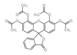 (4',5',6'-triacetyloxy-3-oxospiro[2-benzofuran-1,9'-xanthene]-3'-yl) acetate Structure