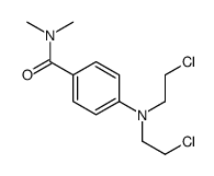4-[bis(2-chloroethyl)amino]-N,N-dimethyl-benzamide结构式