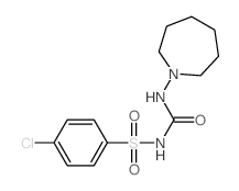 Benzenesulfonamide,4-chloro-N-[[(hexahydro-1H-azepin-1-yl)amino]carbonyl]-结构式