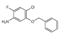 4-chloro-2-fluoro-5-phenylmethoxyaniline结构式