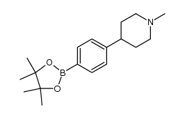 4-(1-甲基-4-哌啶基)苯硼酸频哪醇酯结构式