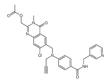 (7-氯-3-甲基-4-氧代-6-((丙-2-炔-1-基(4-((吡啶-3-基甲基)氨基甲酰结构式