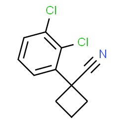 1-(2,3-二氯苯基)环丁烷-1-腈结构式
