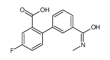 5-fluoro-2-[3-(methylcarbamoyl)phenyl]benzoic acid结构式
