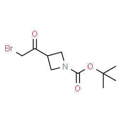 3-(2-溴乙酰基)氮杂环丁烷-1-羧酸叔丁酯结构式